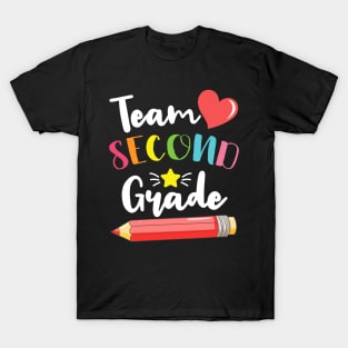 Team Second Grade Cute Back To School Gift For Teachers and Students T-Shirt